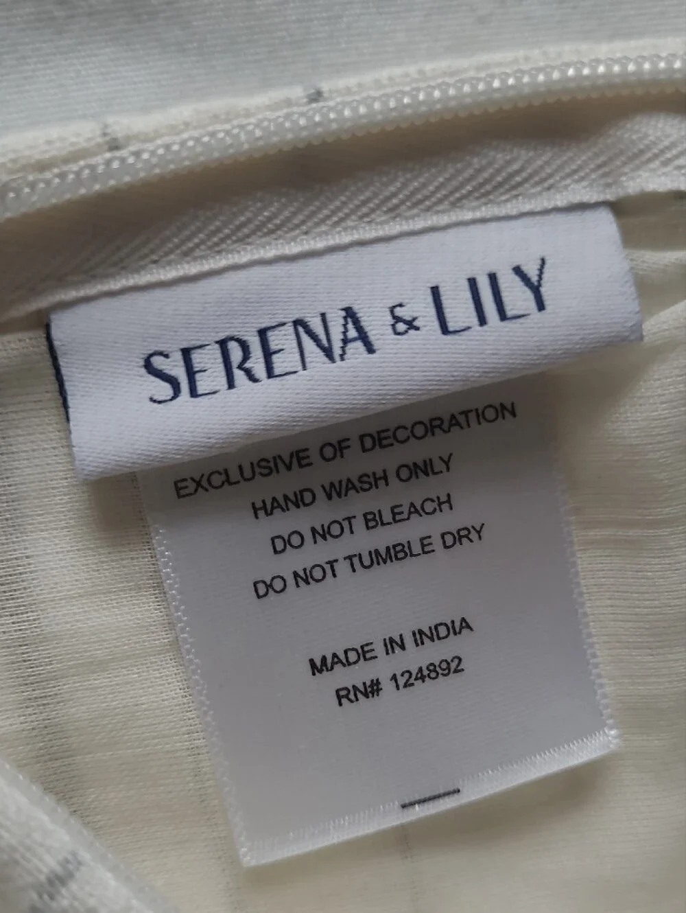 Serena & Lily Linen Long Striped Accent Pillow Cover With Pom Poms.